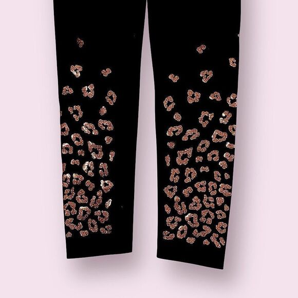 BEACH RIOT Leggings Leopard NEW High Waist REVOLVE Metallic Black Size S - Picture 13 of 16